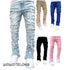 Men's Distressed Ripped Slim Fit Denim Pants - Streetwear Essential