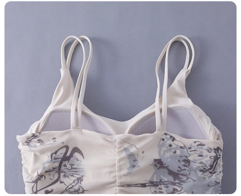 Yoga Bra Women’s Beauty Back Halter One-Piece Chest Pad Sports Crop Top