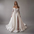 Customized Lace Sweetheart 3/4 Sleeve A-Line Wedding Dress