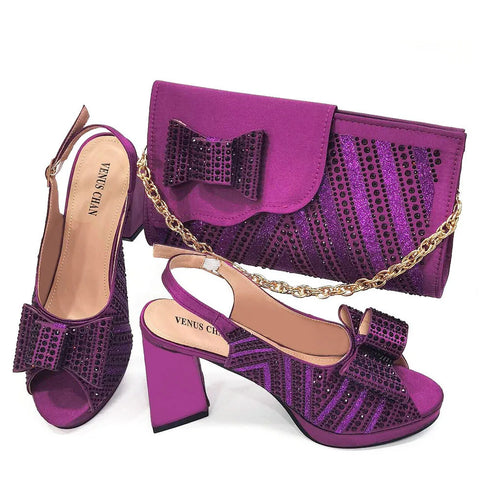 Doershow Charming Shoes And Bag Matching Set For Women
