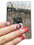 Festive Nail Art Stamping Plates with Christmas Designs - Perfect for Holiday Manicures and Creative Nail Templates