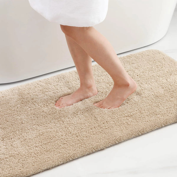 Luxury Absorbent Non-Slip Bath Mat Plush Bathroom Rug Soft Fluffy Carpet