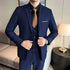 Fashion Business Casual Suit Set for Men with Vest and Trousers for Wedding