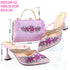 Doershow Party Pumps and Matching Bag Set for Women