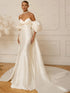 Elegant Simple Wedding Dresses Satin Sheath Mermaid Gowns