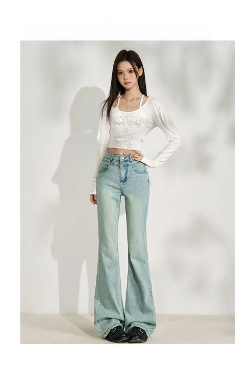 Baggy Jeans For Women - Wide Leg Denim Pants, Vintage Aesthetic, Loose Fit Casual Jeans