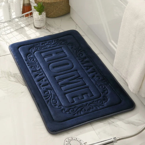 Rectangle Bath Mat Non-Slip Foam Rug for Bathroom and Kitchen