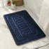 Rectangle Bath Mat Non-Slip Foam Rug for Bathroom and Kitchen