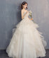 Custom Wedding Dress Lace Up Back Floor Length Gown Built In Bra Floral Print Draped Organza Plus Size Bridal Gown