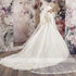 Customized Luxury Muslim Wedding Dresses High Neck Long Sleeve Tulle Lace Applique Beading Bridal Gown