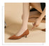 Stylish Women's Pointed Toe Slip-On Flat Pumps for Casual Spring and Autumn Wear