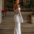 Detachable Train Luxury Wedding Dresses Mermaid Sequins Off Shoulder Gown