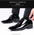 Elegant Oxford Leather Shoes for Men - Breathable and Comfortable Formal Flats for Office, Weddings, and Daily Wear - Perfect Plus Size Business Footwear with Pointed Toe Design