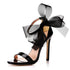 Elegant Women's Sandals with Pointed Toe and Butterfly Knot for Wedding and Office Wear