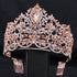 Opulent Baroque Rhinestone Wedding Crown Tiara for Pageants and Special Occasions