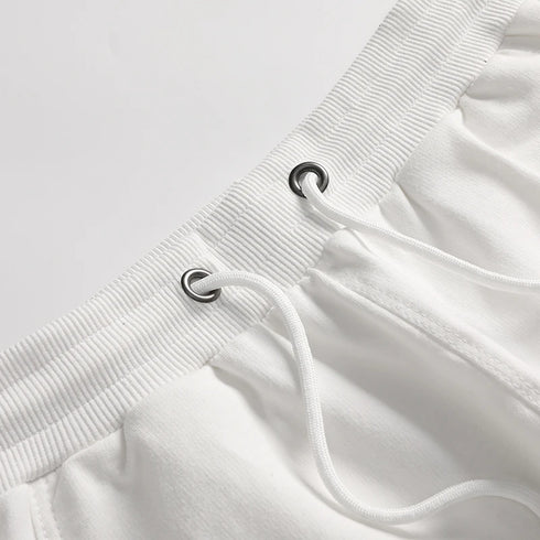 Men's Casual and Fashionable Pure Cotton Shorts with Drawstring