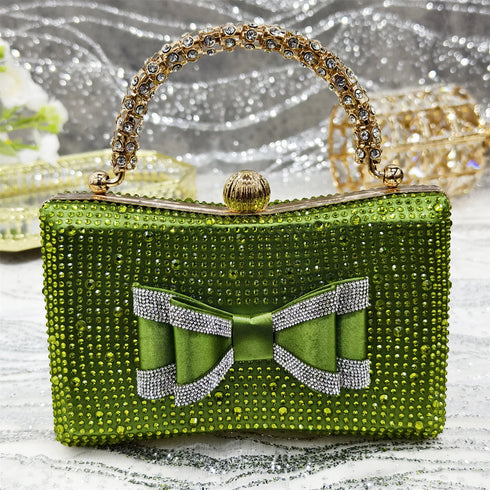 Italian Design Elegant Women's Rhinestone Heels Set