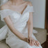 Celebrity Princess Wedding Dresses Satin Vintage Off The Shoulder Long Train Ball Gown Party Dress
