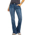 Women's Low Waist Boot Cut Jeans Slim Stretch Denim Trousers