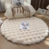 Nordic Round Carpets Plush Floor Mat Soft Area Rugs Shaggy Indoor Decor