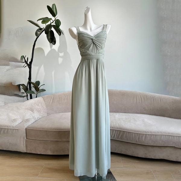 Lace Bridesmaid Robe Wedding Slippers Pleated Chiffon Evening Dress Gown Backless Formal Occasion Dresses