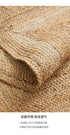 Hand-Woven Jute Carpet for Living Room Multi-Scene Use Double-Sided Entrance Mat