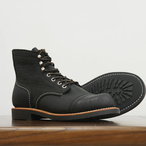 Rugged Genuine Leather Mid-Calf Moctoeboots for Men - Durable Work Boots
