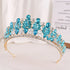 Baroque Crystal Bridal Tiara Headband - Elegant Rhinestone Hair Jewelry for Women