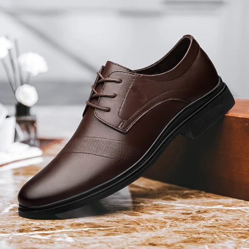 Genuine Leather Casual Business Shoes for Men Leisure Derby Footwear