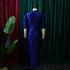 Long Dress Women Party Pleated Bandage Elegant Evening Maxi Dresses
