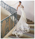 Mermaid Lace Wedding Dress Vintage Sweetheart Neck Backless Bridal Gown