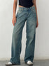 Women Wide Leg Jeans Casual High Waist Baggy Denim Pants