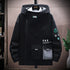 Men's Casual Zipper Hooded Jacket - Spring and Autumn Baseball Uniform with Front Pocket, Loose Pullover Style for Everyday Wear