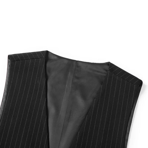 Business Casual Suit Three-Piece Set with Vest and Trousers in Fashionable British Style