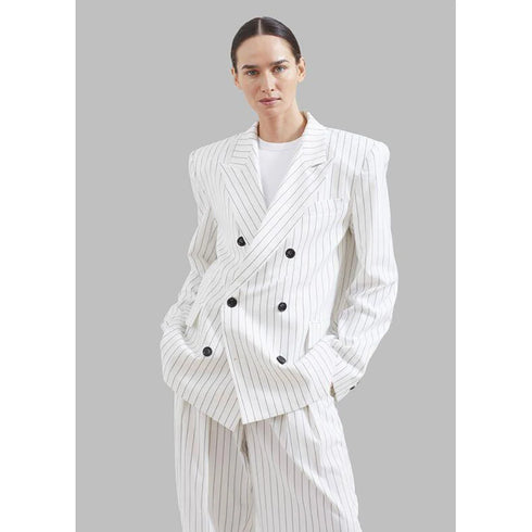 Chic Double Breasted Women’s Pants Set - Elegant Two Piece Jacket and Trousers Ensemble for Office Ladies