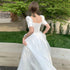 White Sweat Princess Wedding Dress for Banquet Ball Prom