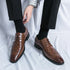 Stylish Brogue Lace-Up Business Formal Shoes for Men – Perfect for Office, Banquet, and Outdoor Parties in Sizes 38-48