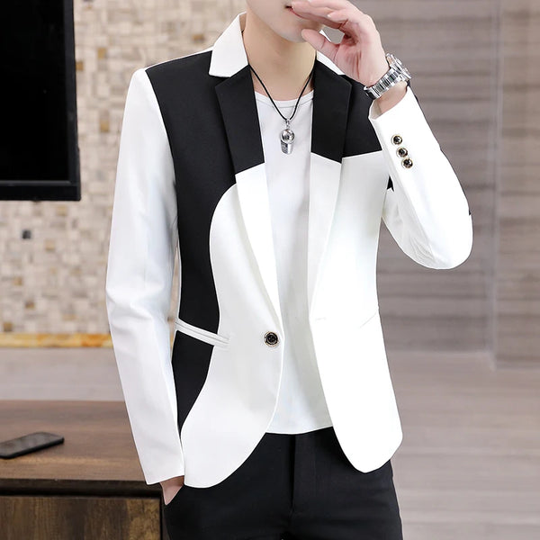 Contemporary Men's Blazers - Stylish Casual Jackets for Social Occasions