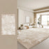 Cream Style Living Room Decoration Thick Plush Area Rug Soft Fluffy Floor Mat for Bedroom