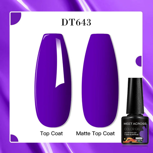 Vibrant 7.3ml Semi-Permanent Gel Nail Polish for Stunning Nail Art and Manicure - Soak Off LED UV Varnish for Long-Lasting Beauty