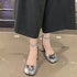 Chic Women's Tabi Ninja Mary Jane Pumps with Round Split Toe Design - Stylish Thick Heel Sandals for Spring and Autumn