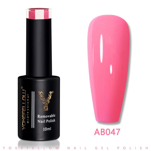 Vibrant 10ML Semi-Permanent Gel Nail Polish for Stunning Manicures - Low Odor Long-Wear Varnish - Ideal for Spring and Summer Nail Art