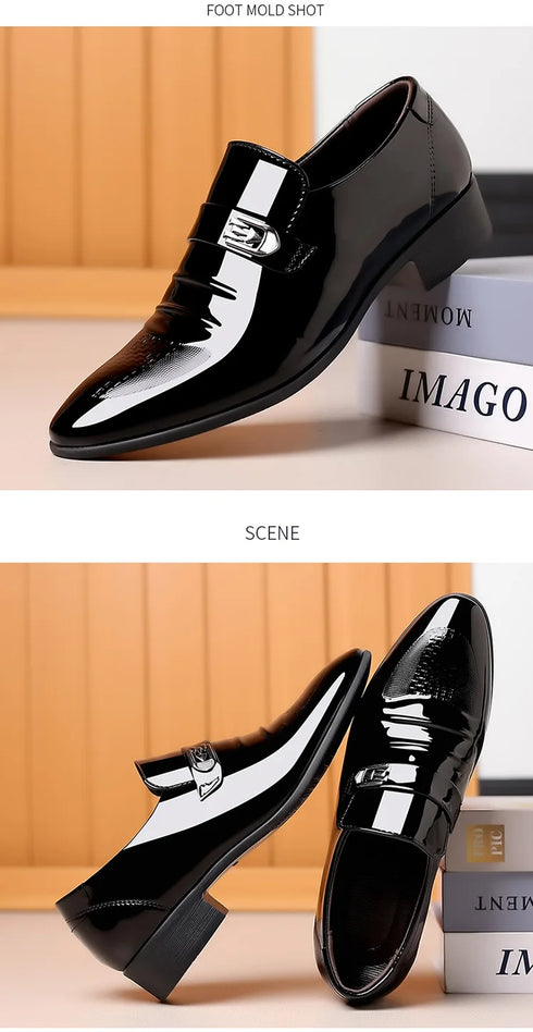 Leather Casual Shoes for Men Office Work and Wedding Oxford Loafers