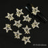 10pcs Devil's Blue Eye Nail Charms with Glitter Rhinestones for Stunning Nail Art Decoration and Manicure Accessories