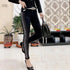 Fashion Rhinestone Jeans Female High Waist Slim Pencil Pants