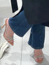 Thin Heel Fairy Style Hollow Pointed Open Toe Sandals