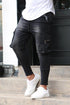 Men's Slim Fit Stretch Jeans Multi Pocket Cargo Trousers