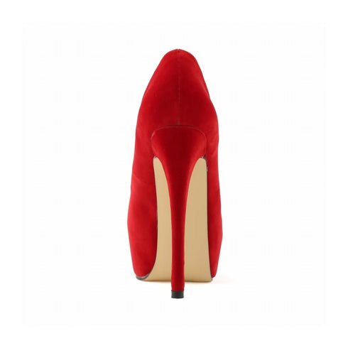 Elegant Women’s Stiletto Pumps - 14cm Super High Heels with Round Toes and Platform for Nightclub Parties, Weddings, and Dressy Occasions