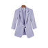 Elegant Women's Casual Blazers Jacket and Slim Fit Pants Two Piece Suit for Professional Summer Wear - Stylish Korean Inspired Outfit Set