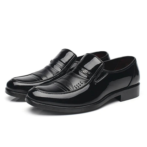 Stylish Men's Oxford Dress Shoes - Formal Round Toe Business and Wedding Loafers for Every Occasion, Comfortable and Breathable Fashion Footwear
